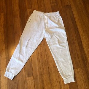 White joggers medium